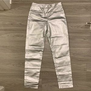 Silver Metallic Pant